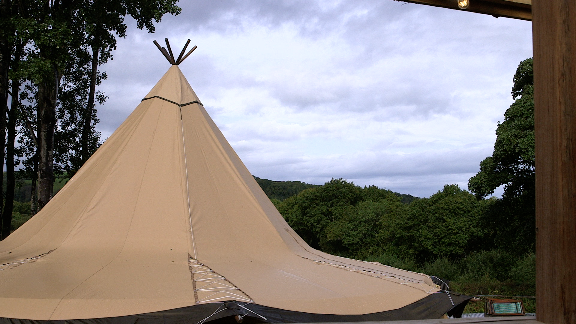 Teepee Video still from Fforest Farm